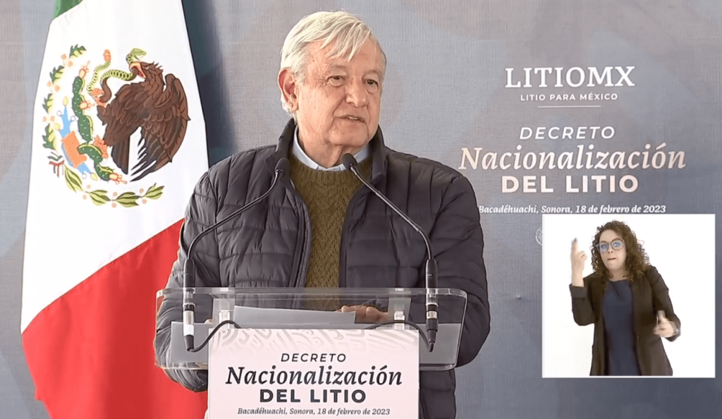 Lopez Obrador Litio