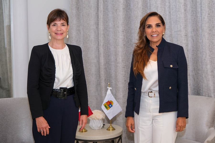 La gobernadora Mara Lezama Espinosa sostuvo una reunión de trabajo con la presidenta del Consejo Mundial de Viajes y Turismo (WTTC) Julia Simpson 
