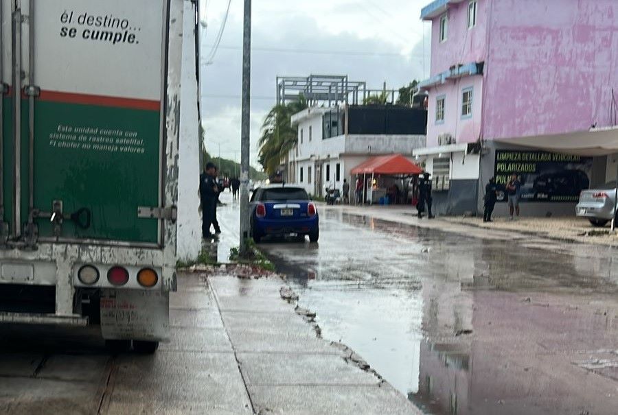 baleado a bordo de automóvil