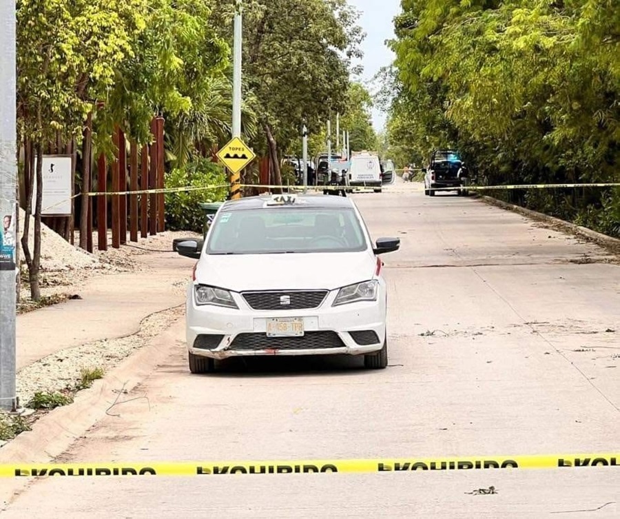 Sujetos encapuchados asesinan a taxista en Tulum