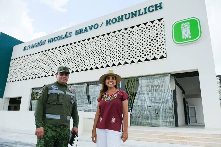 Supervisan Mara y Sedena progreso de la Estación del Tren Maya Nicolás Bravo/Kohunlich