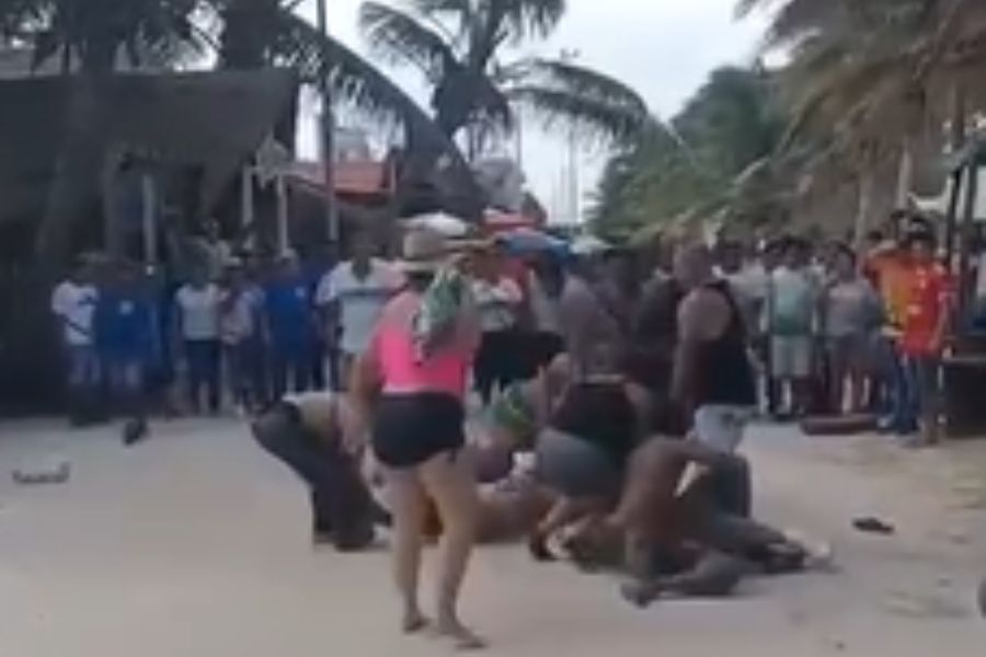 VARIOS HERIDOS: Turistas se enfrentan a golpes en Mahahual 