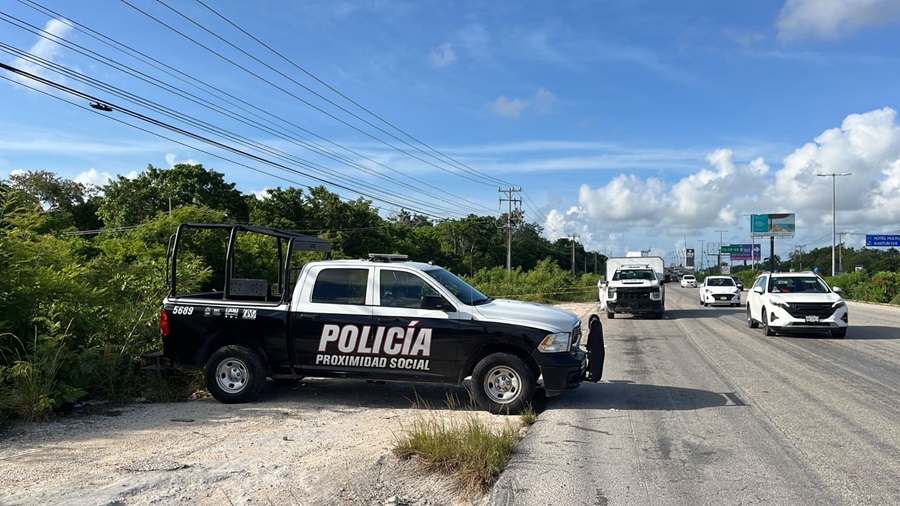 Hallan 4 personas sin vida en el tramo Cancún-Puerto Morelos; hay un detenido