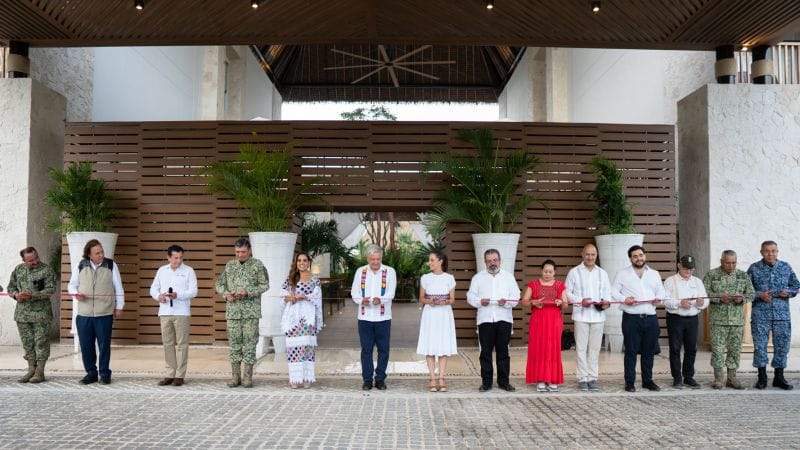 AMLO y Claudia Sheinbaum inauguran Hotel Tren Maya Tulum